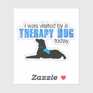 Adesivo Cachorro Terapêutico Visita Silhouette Sticker