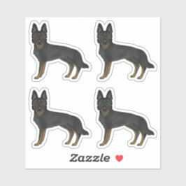 Adesivo Cachorros Design de Cartoons em German shepherd Bi