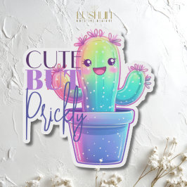 Adesivo Cacto Fofo mas Espinhoso – Design Divertido de Suc