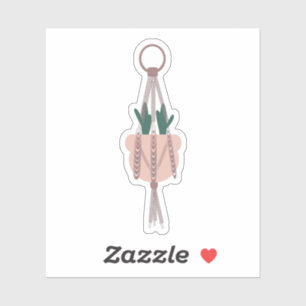 Adesivo Cactus Botanical Hang House Vegetal Verde