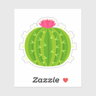 Adesivo Cactus com vinil de corte de flores