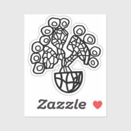 ADESIVO CACTUS EM UM BOWL