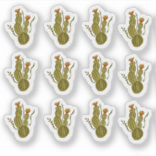 Adesivo Cactus Pintou Elegante Vegetal Elegante