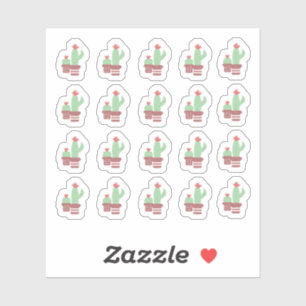 Adesivo Cactus Terracotta Potes Forma Selva Floral