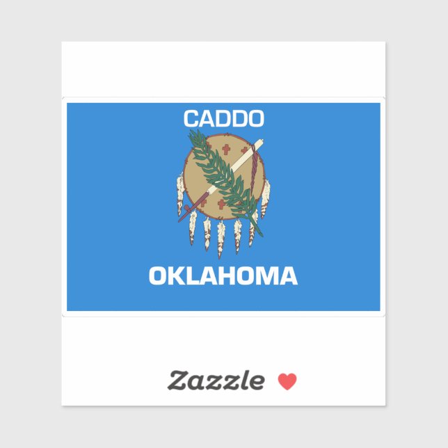 Adesivo Caddo Oklahoma (Folha)