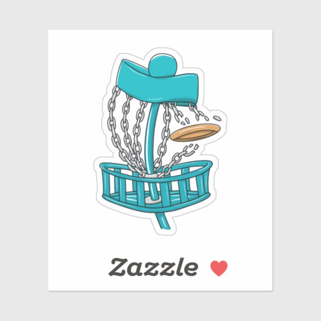 Adesivo Cadeias de Corrente de Golfe de Disco (Folha)