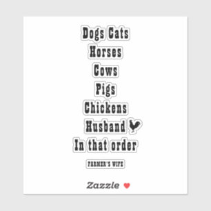 ADESIVO CÃES CAÇAM VACAS NA ESPOSA DO AGRICULTOR