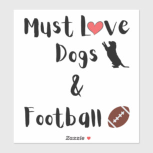 Adesivo Cães e jogadores de futebol