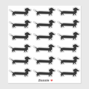 Adesivo Cães extra longos do Dachshund