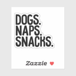Adesivo Cães Naps Snacks