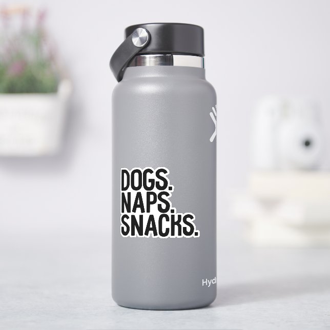 Adesivo Cães Naps Snacks (HidroFlask)