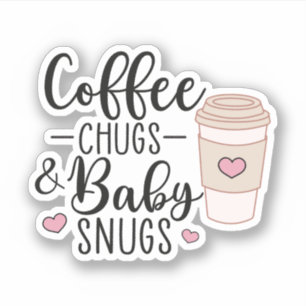 Adesivo Café Chugs e Bebês, Enfermeira NICU L&D