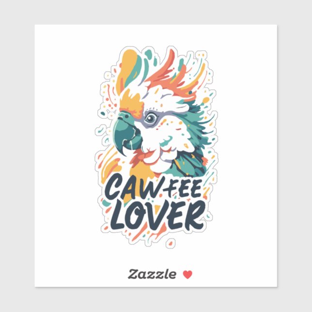 Adesivo Café Cockatoo (Folha)