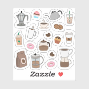 Adesivo Café Coffee Break Coffee House Bullet Journal Fofo