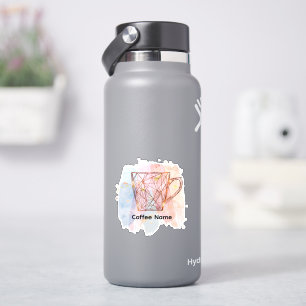 Adesivo Café Comprado moderno ou Bar personalizado Barista