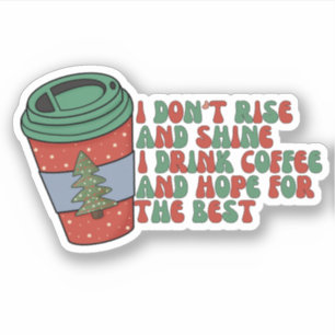 Adesivo Café de Natal