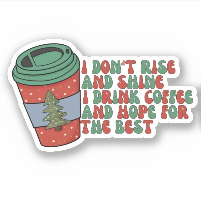 Adesivo Café de Natal (Frente)