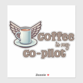 Adesivo Café é meu copiloto