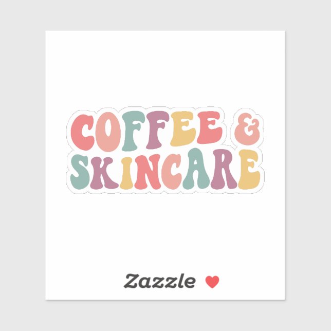 Adesivo Café e skincare (Folha)