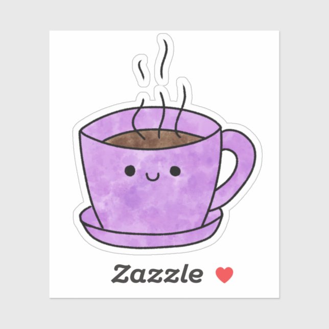 Adesivo Café elegante e bonito (Folha)