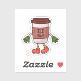 Adesivo Café Engraçado