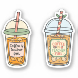 Adesivo Café Gelado é Combustível para Professores | Prese