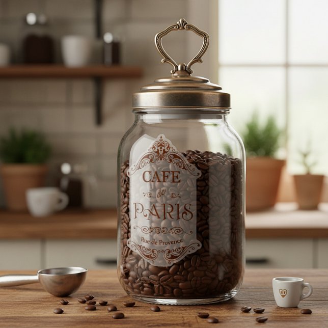 Adesivo Café parisiense vintage (Criador carregado)