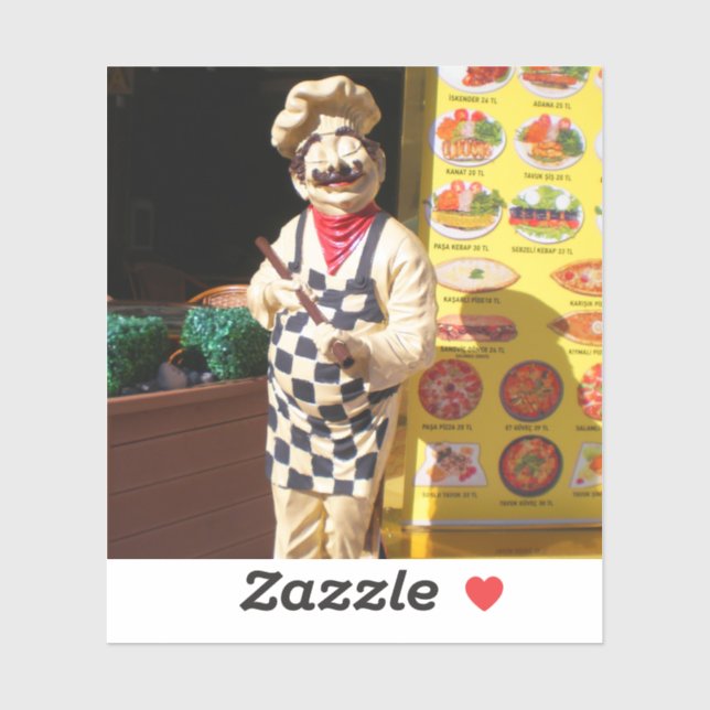 Adesivo Café Pasa Kebap em Kemer. Peru (Folha)