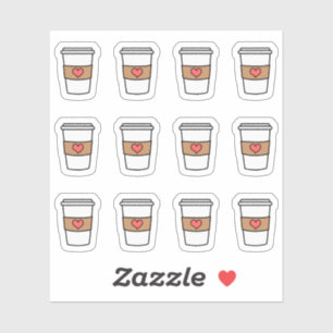 Adesivo Cafés Café Lembrete de Quebra de Café Bujo Planner