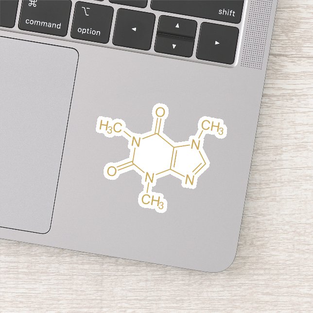 Adesivo Caffeine Molecule (Detalhe)