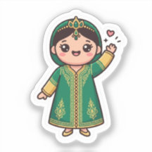Caftan Marroquino Kawaii Fofo Vestido Tradicional 