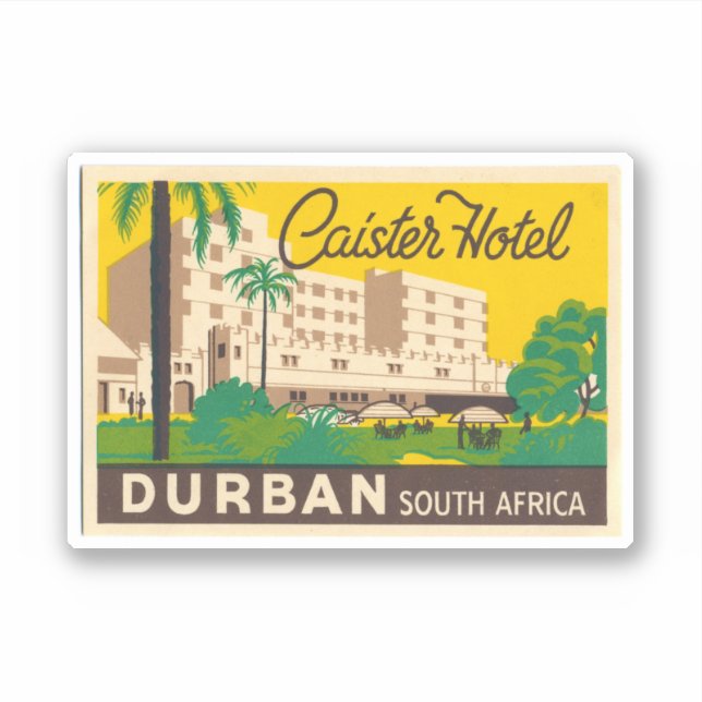 Adesivo Caiseter Hotel Durban South Africa Sticker (Frente)