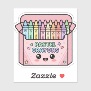 Adesivo Caixa de Lápis Kawaii Fofa Agradecimento ao Profes