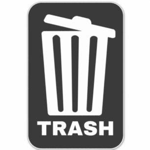 Adesivo Caixa do lixo