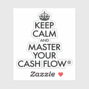 Adesivo Cake Club™ Mantenha calma e domine seu cash flow®