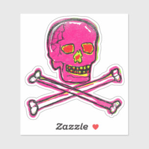 Adesivo Calavera Skull Dia de los Muertos NFT Art