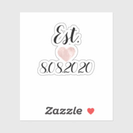 Adesivo Calçados Casamento Nome Decal Data Script Heart Ro