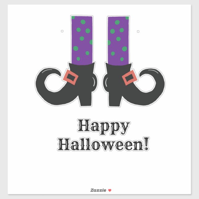 Adesivo "Calçados de bruxas" (Folha)