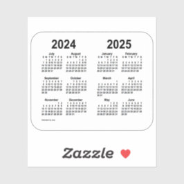 Adesivo Calendário do Ano Escolar 2024-2025 por Janz Trans