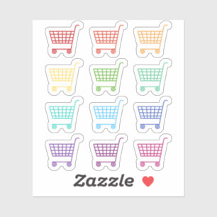 Adesivo Calendário do Planejador Bujo do Carrinho Comprand