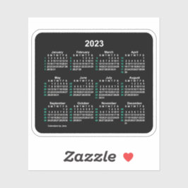 Adesivo Calendário ISO 2023 Neon 52 Week de Janz