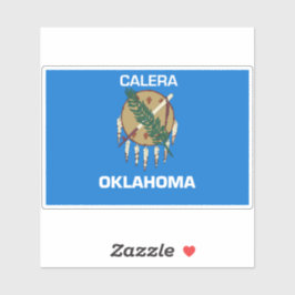 Adesivo Calera Oklahoma Flag