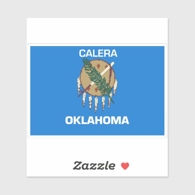 Adesivo Calera Oklahoma Flag (Folha)