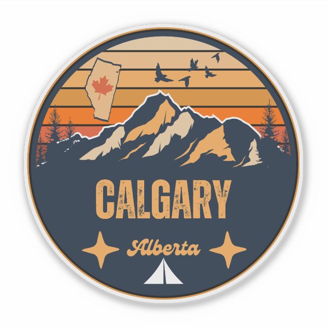 Adesivo Calgary, Alberta (Frente)