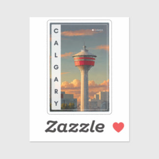 Adesivo Calgary Tower Sticker Souvenir