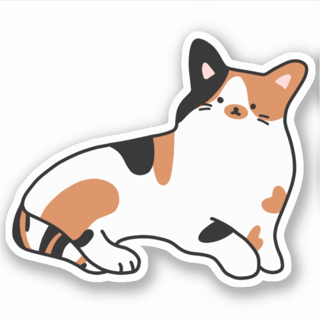 Adesivo Calico Cat Sticker (Frente)