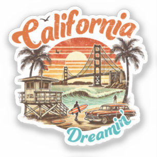 Adesivo California Dreamin" - Ponte Costeira, Praia