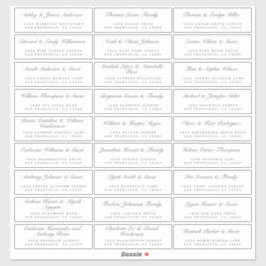 Adesivo Caligrafia Endereço de Convidado ORDER 8" ou 14"!