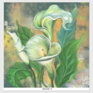 Adesivo Calla Lily Flowers Sticker Painting