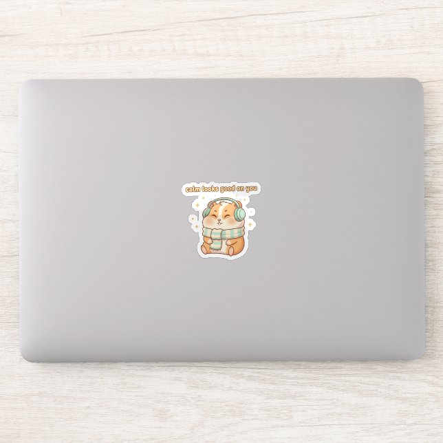 Adesivo Calm Looks Good On You – Cute Hamster Sticker  (Computador)